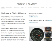 Tablet Screenshot of clocks4classics.com